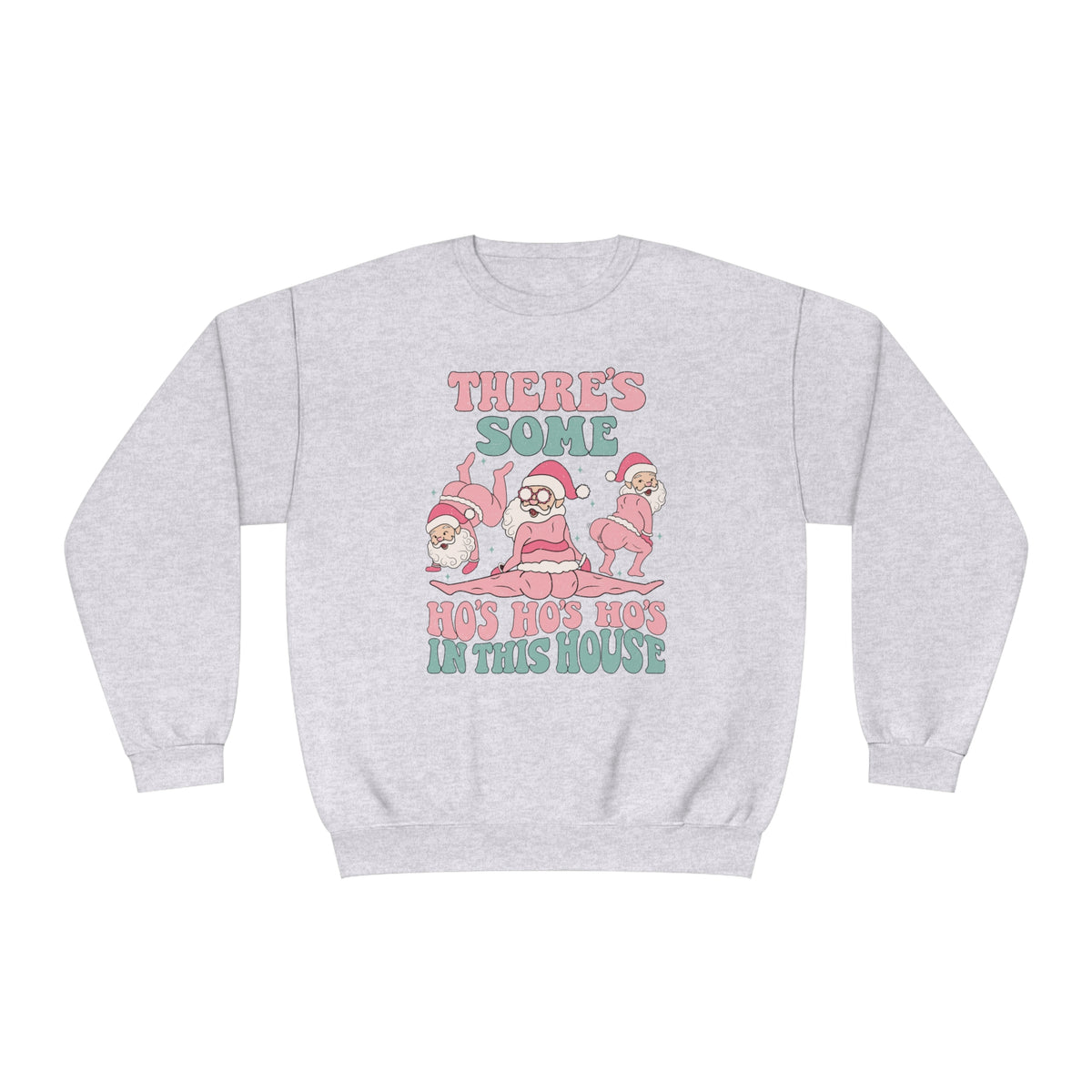 Ho, Ho, Ho's Unisex NuBlend® Crewneck Sweatshirt– Little Friday